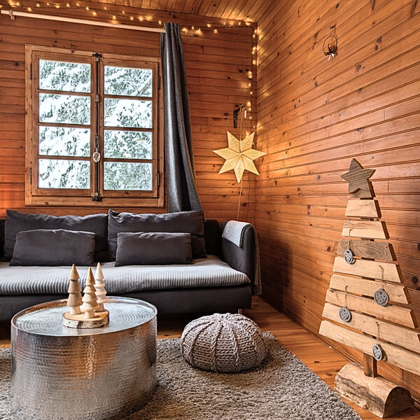 Sapin en bois pour la fin de l'année