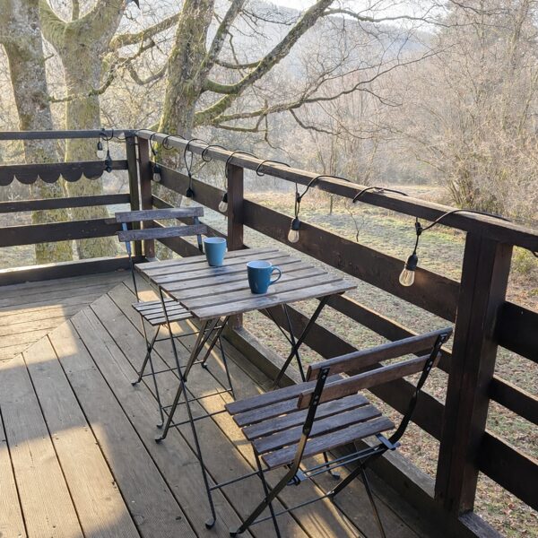 En toutes saisons, la terrasse est agréable