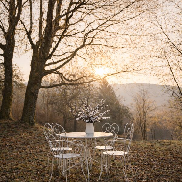 Un beau jardin hivernal