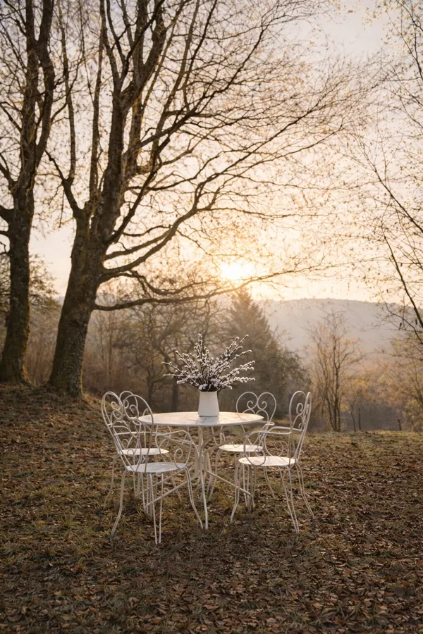 Un beau jardin hivernal